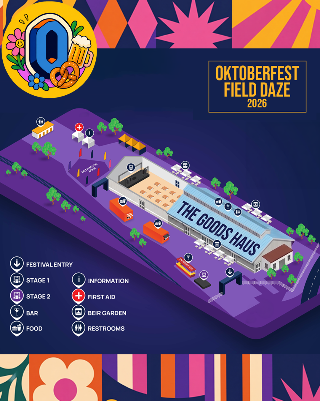 Oktoberfest Field Daze 2026 Festival Map